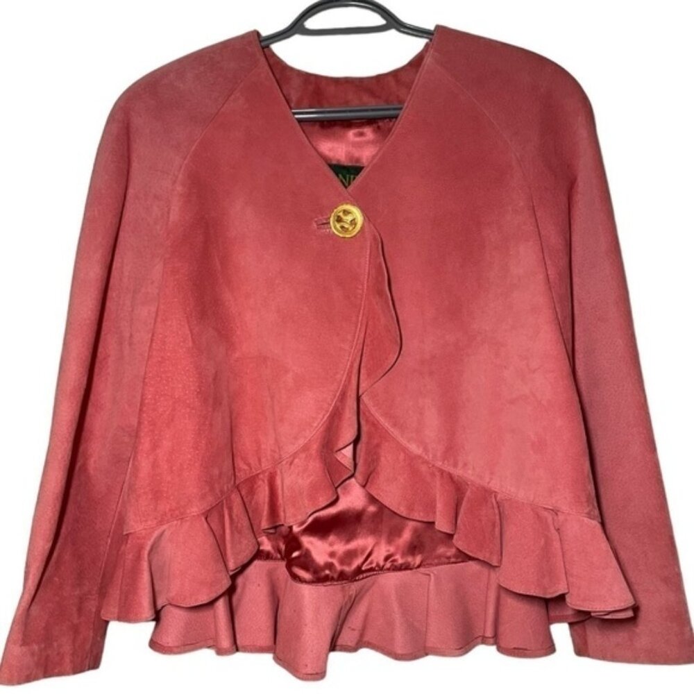 DANIER Pink Genuine Leather Jacket size S